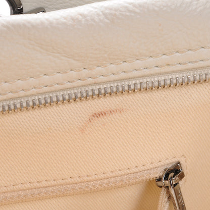 Chanel Calfskin Large Diamond Stitch Tote White 8 of 10