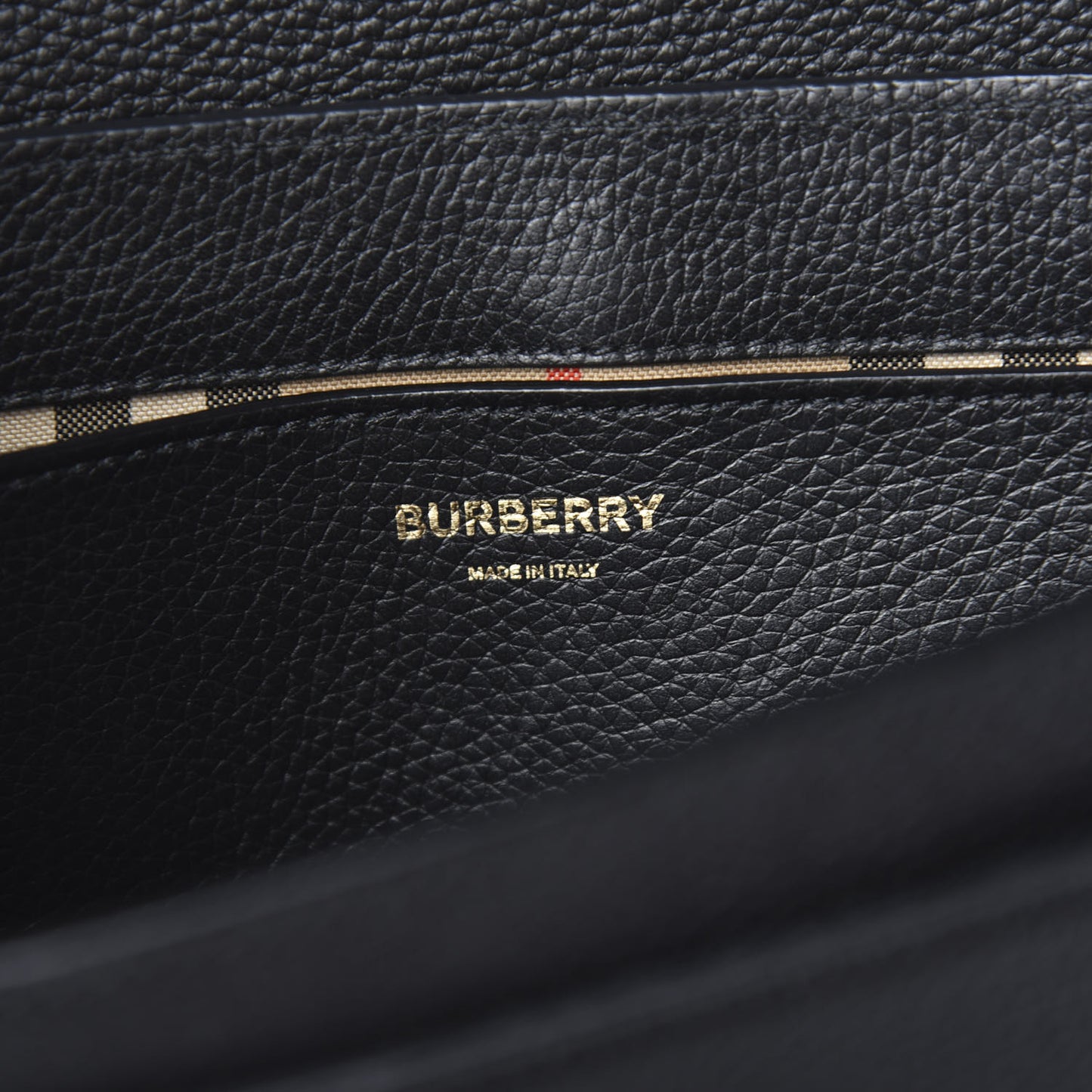Grainy Calfskin Note Crossbody Bag Black