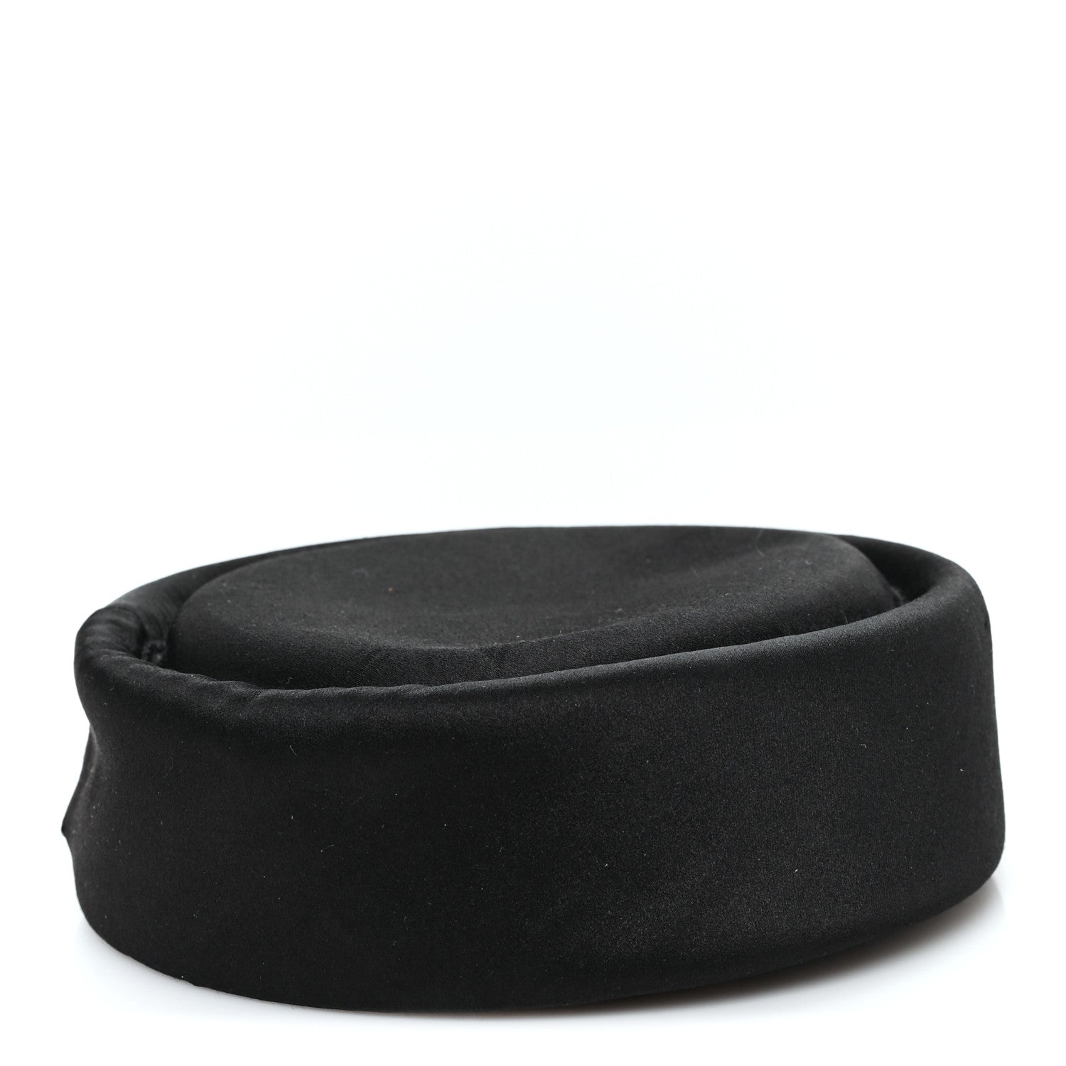 Gucci Satin Pillbox Hat M 57 Black 6 of 9