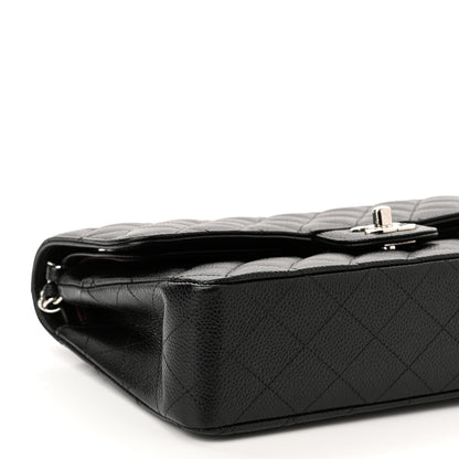 Chanel Caviar Quilted Medium Double Flap Black 9 of 10