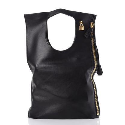Tom Ford Ramskin Large Alix Padlock Zip Shoulder Bag Black 5 of 10