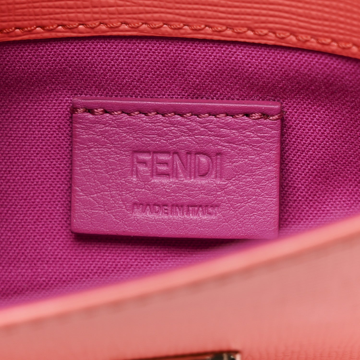Fendi Vitello Elite Crystal Eye Monster Continental Wallet on Chain Bellini Multicolor 6 of 12