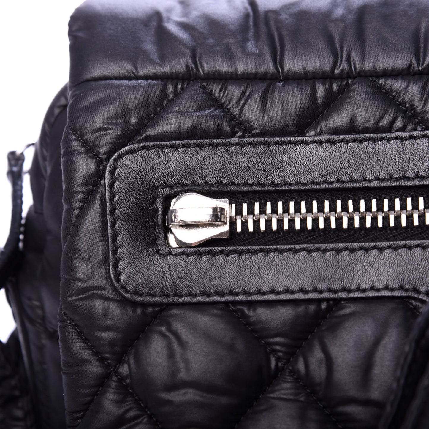 Nylon Small Coco Cocoon Messenger Bag Black