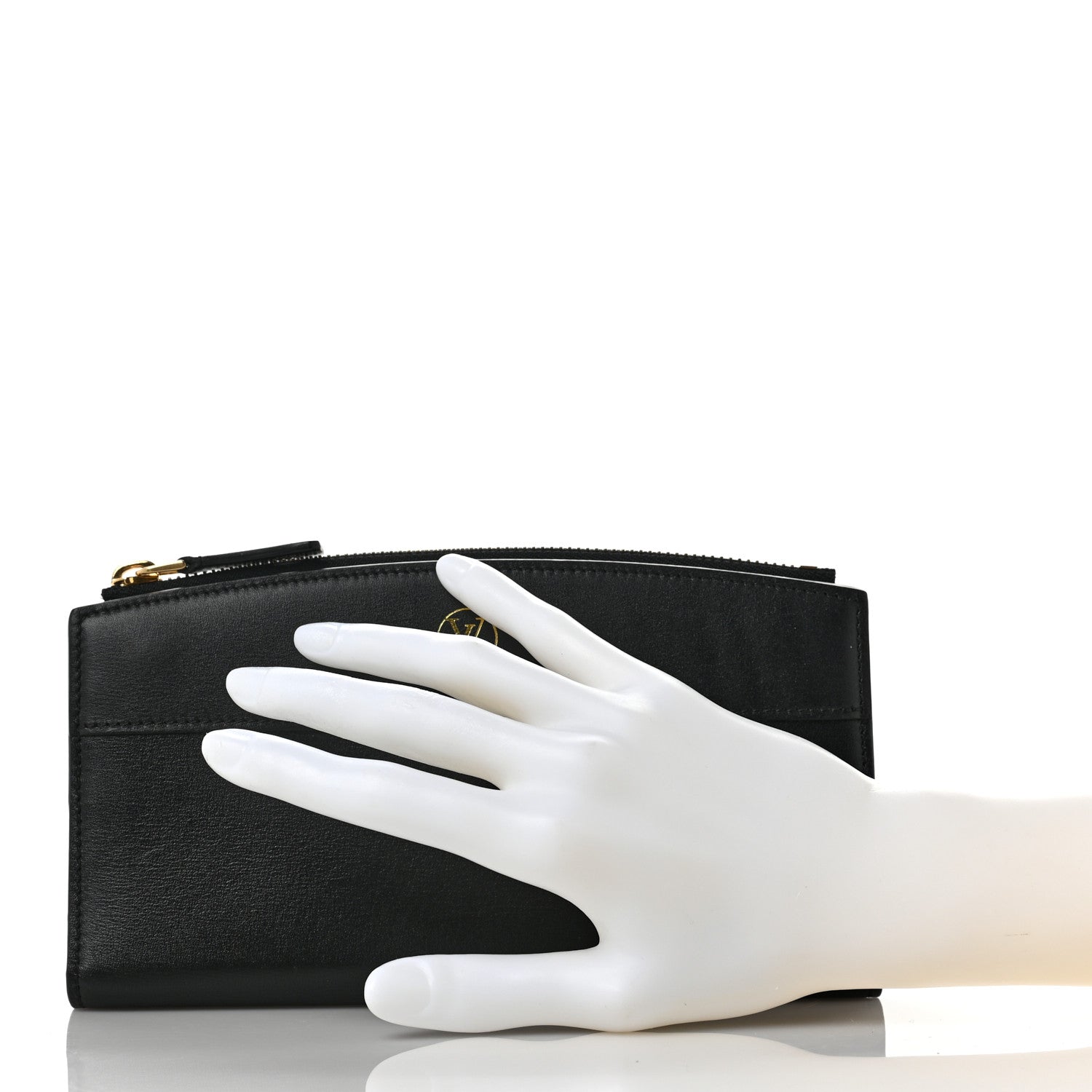 Louis Vuitton Calfskin City Steamer Wallet Black 2 of 6