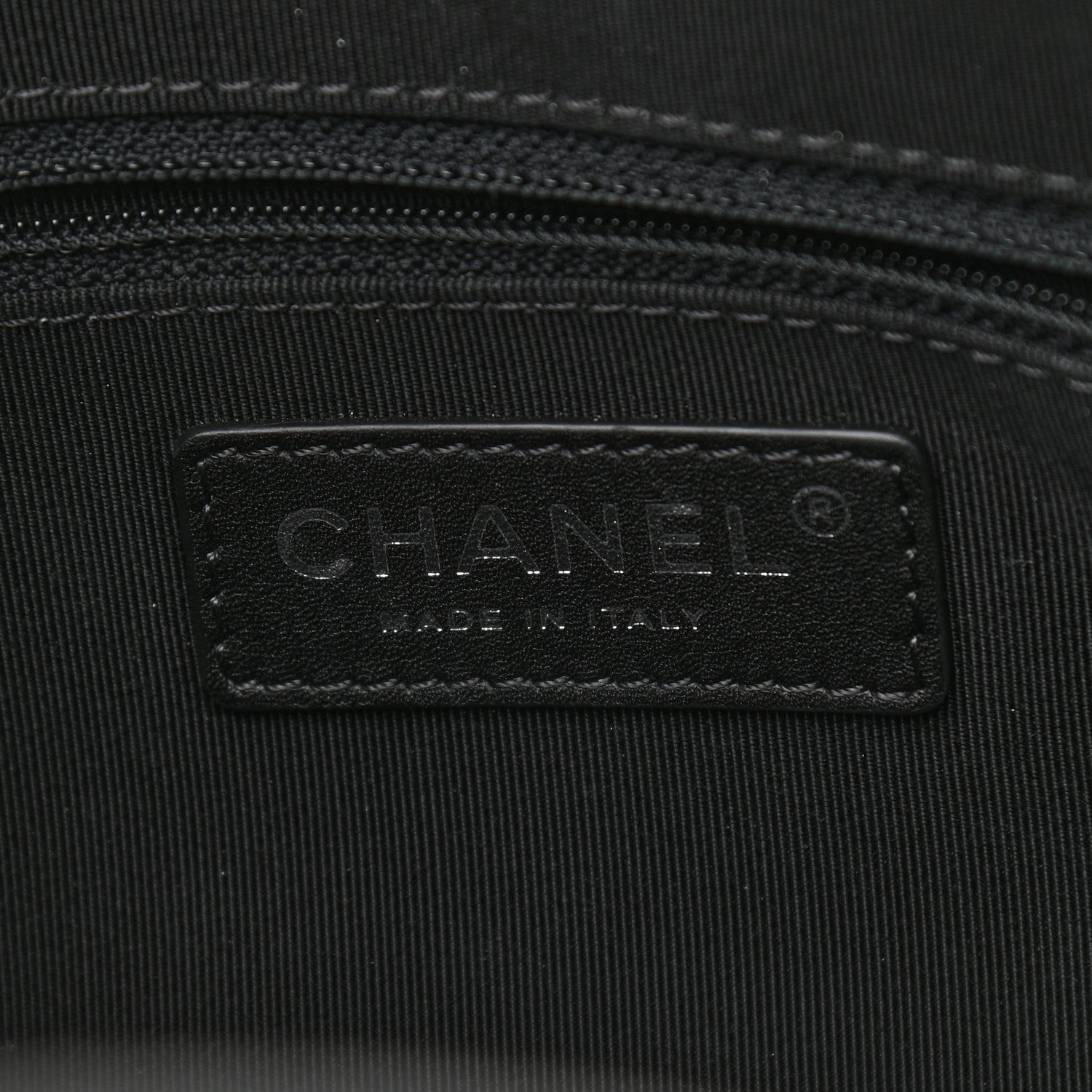 Chanel Calfskin Quilted Large Feather Weight Bowling Bag Black Ivory 5 of 10