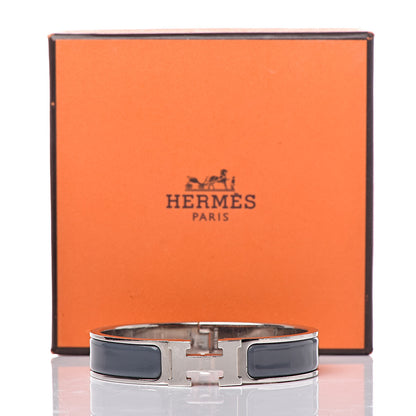 Hermes Enamel Narrow Clic Clac H Bracelet PM Ardoise 7 of 7