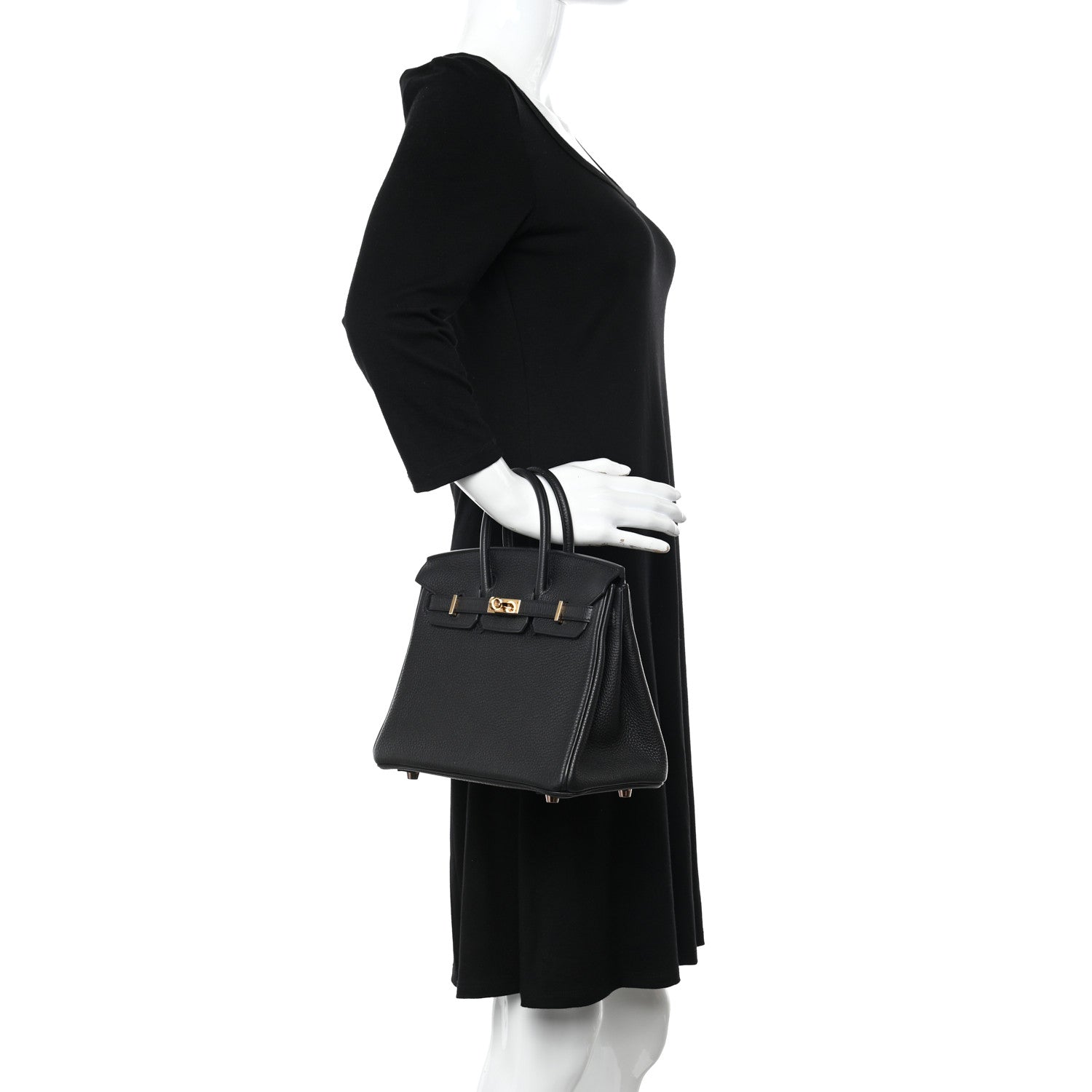 Hermes Togo Birkin 25 Black 2 of 12