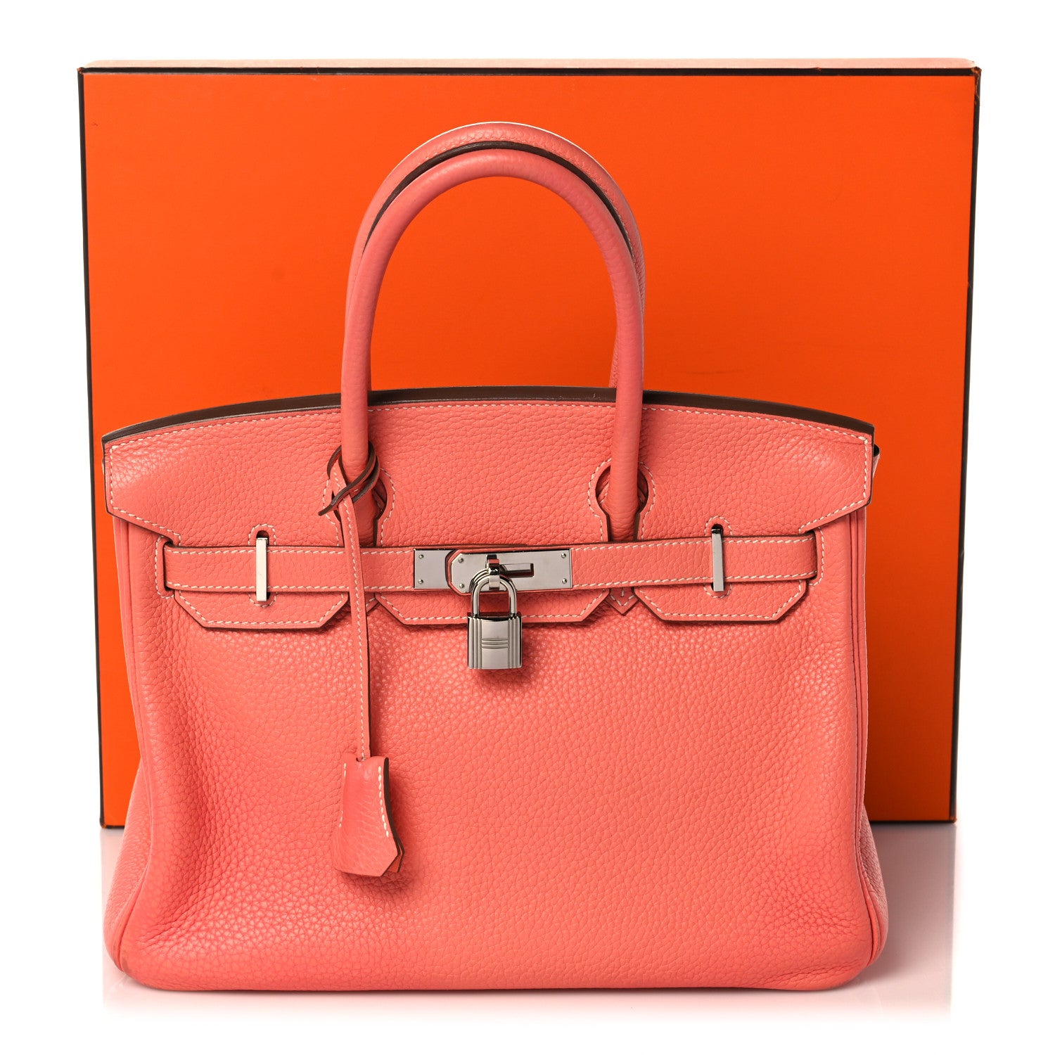 Hermes Taurillon Clemence Birkin 30 Crevette 39 of 39