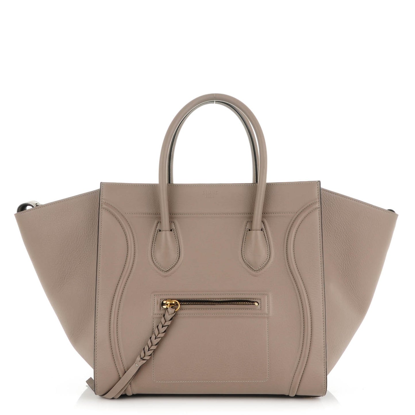 Supple Calfskin Medium Phantom Luggage Grey