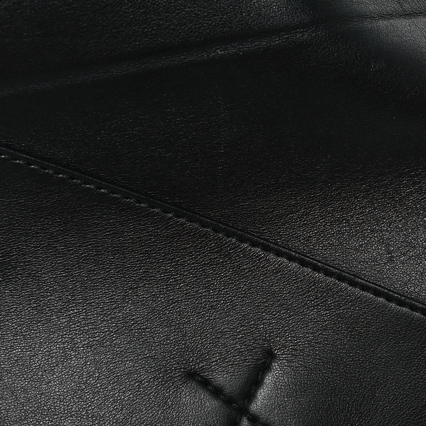 Shiny Calfskin Puzzle Fold Duffle Black