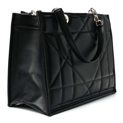 Christian Dior Calfskin Archicannage Medium Essential Tote Black 3 of 11