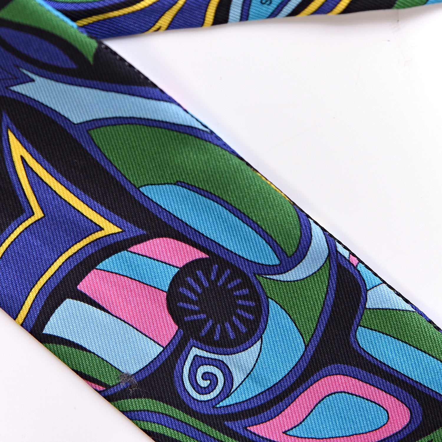 Hermes Silk Folklore Twilly Violet Black Rose Vif 4 of 5