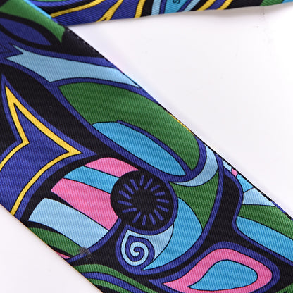 Hermes Silk Folklore Twilly Violet Black Rose Vif 4 of 5