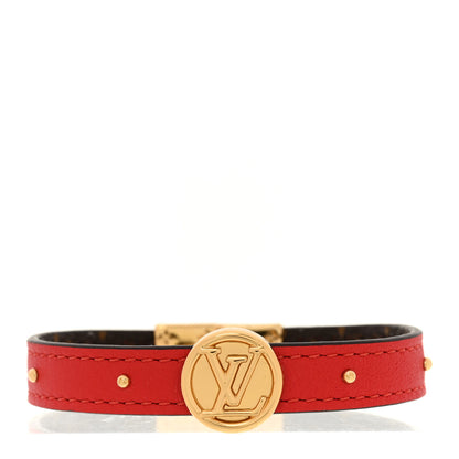 Louis Vuitton Monogram LV Circle Reversible Bracelet Rouge 2 of 8