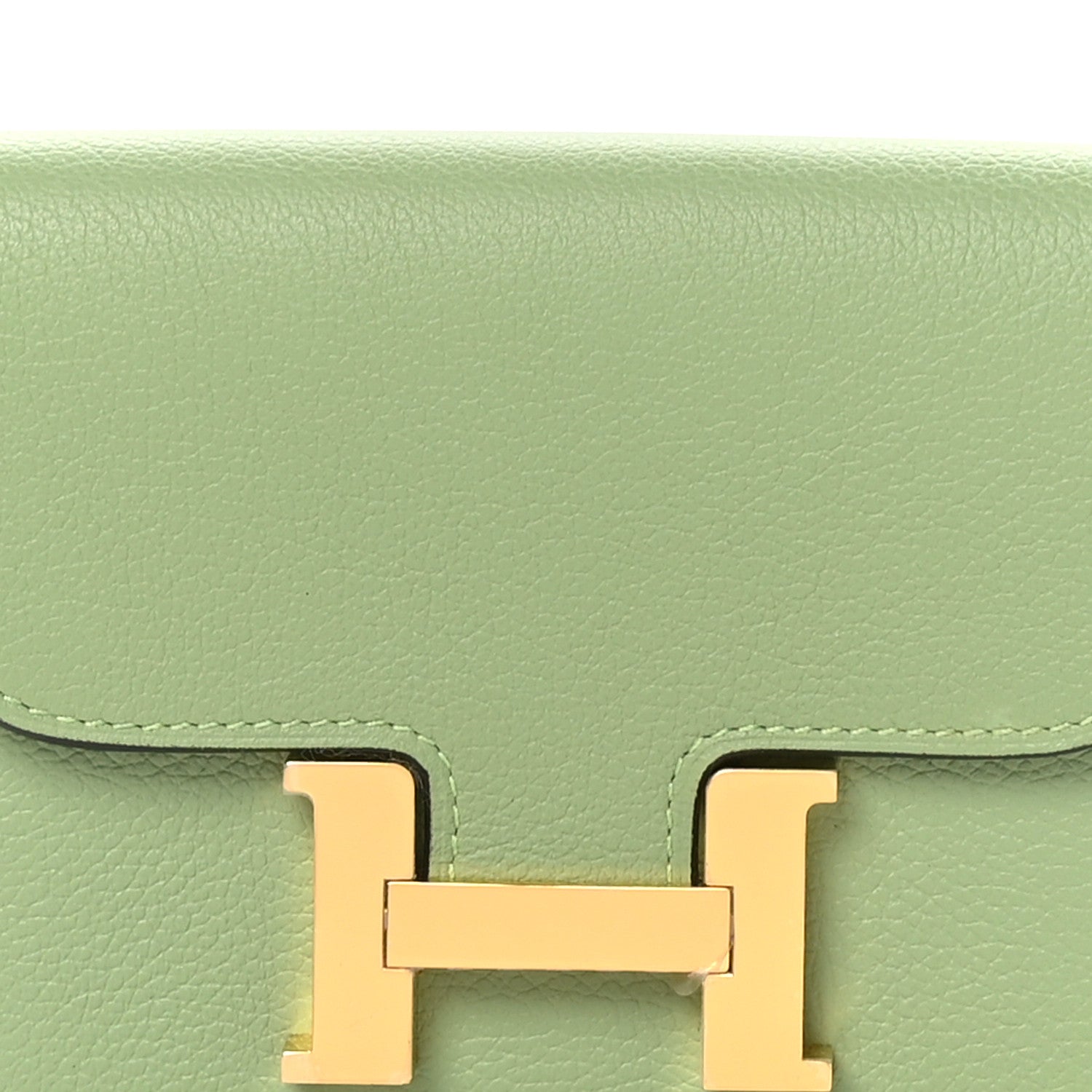 Hermes Evercolor Constance Slim Wallet Vert Criquet 9 of 12