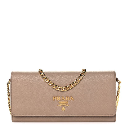 Prada Vitello Daino Chain Wallet Cammeo 1 of 9