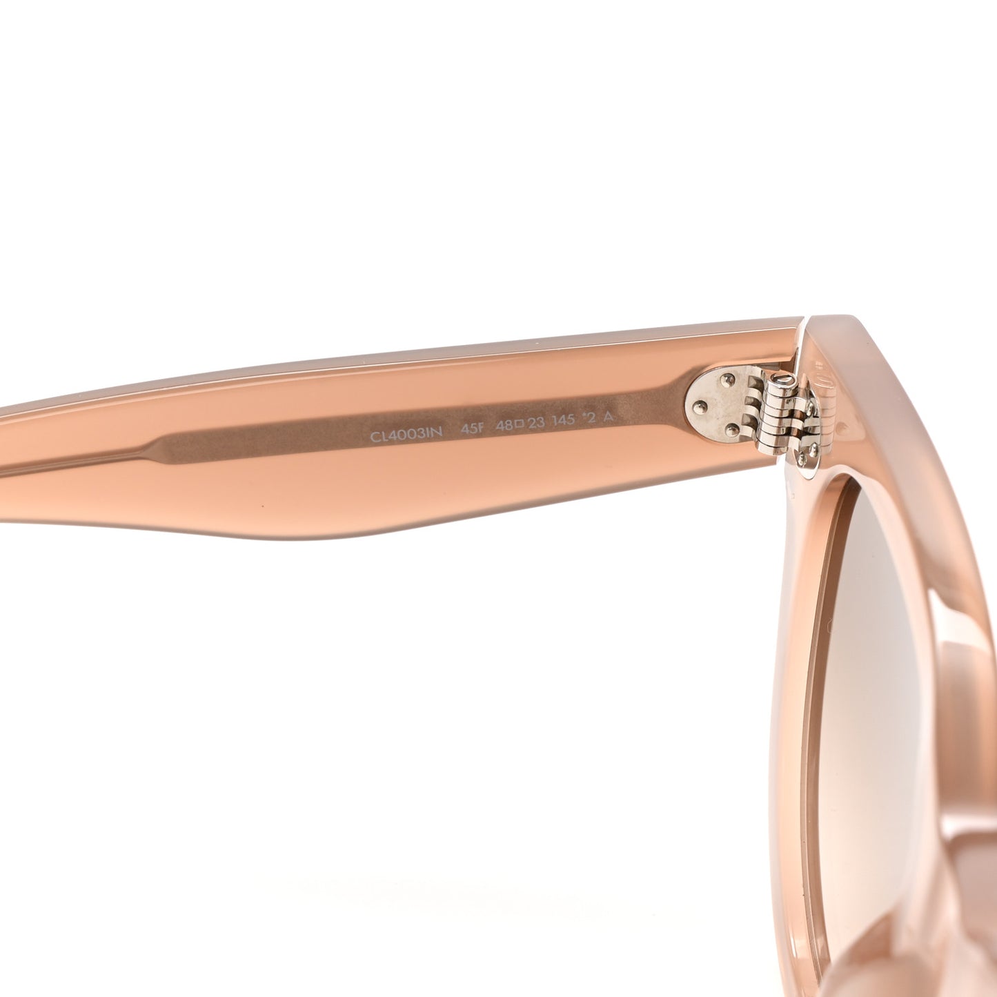 Acetate Studded Mineral Round Sunglasses CL4003IN Light Brown