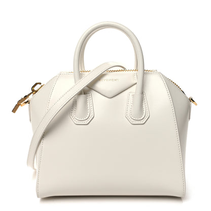 Givenchy Shiny Lord Calfskin Mini Antigona Ivory 1 of 12