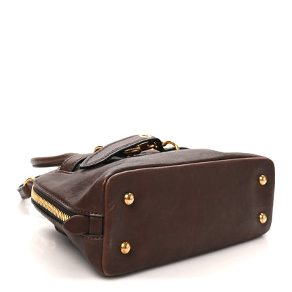 Miu Miu Nappa Aviator Small Aventure Bag  Briarwood 3 of 8
