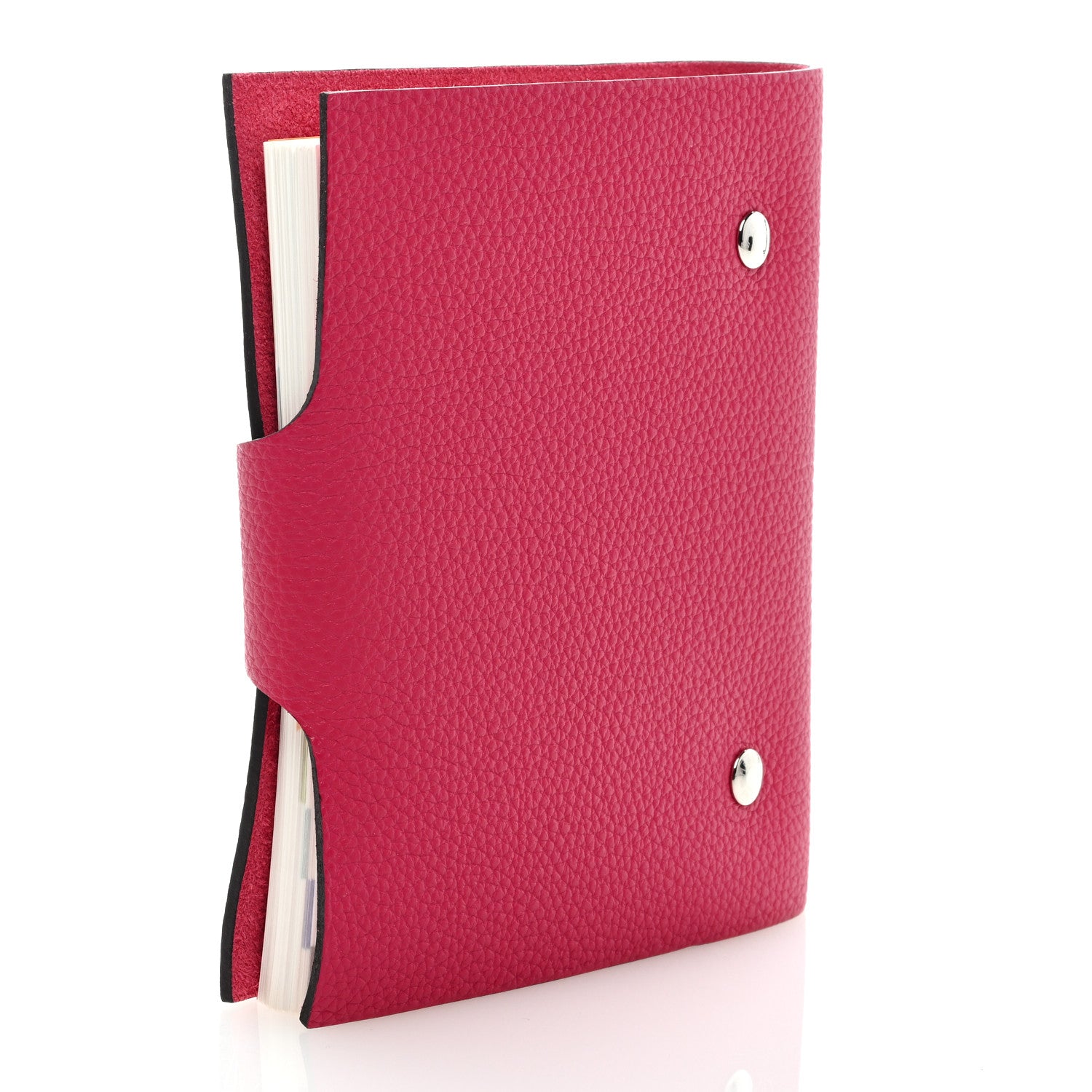 Hermes Togo Ulysse PM Agenda Cover Rose Pourpre 3 of 6