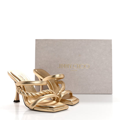 Jimmy Choo Metallic Nappa Diosa 90 Sandals 36 Gold 13 of 13