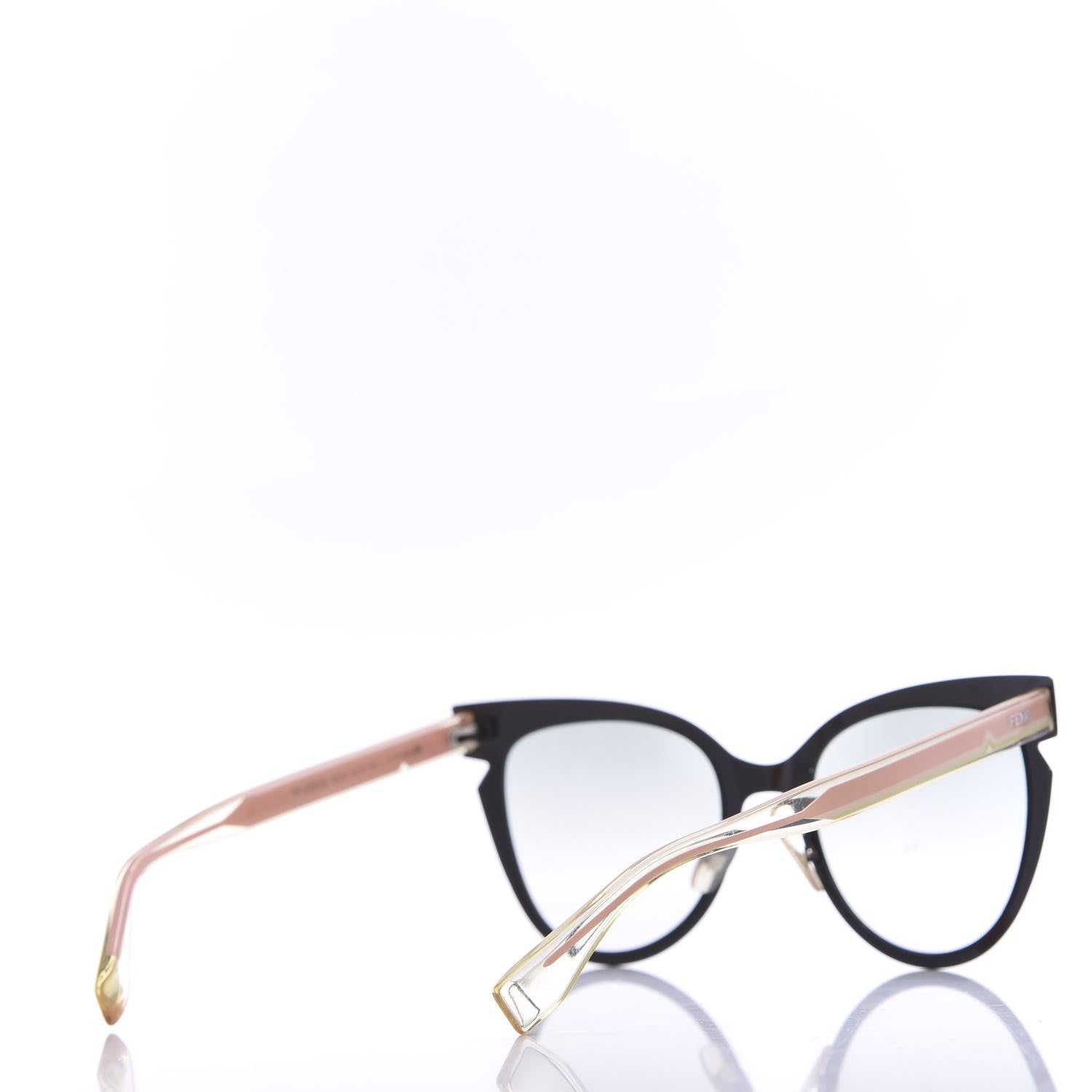 Fendi Cat Eye Lines Sunglasses FF 0133/S Black 4 of 7