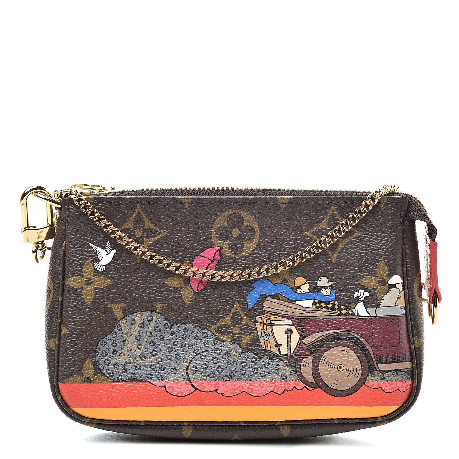 Louis Vuitton Monogram 2015 Christmas Animation Mini Pochette Accessories 1 of 8