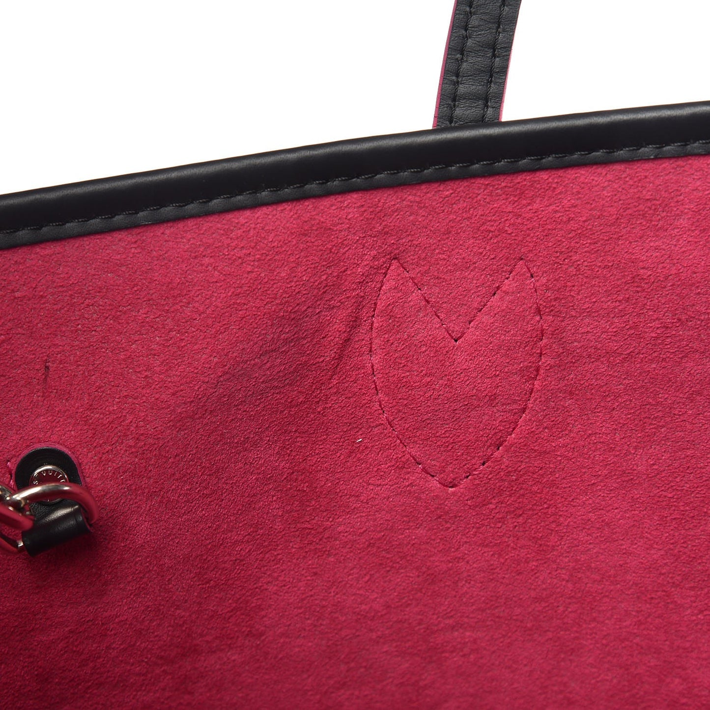 Epi Neverfull MM Black Hot Pink