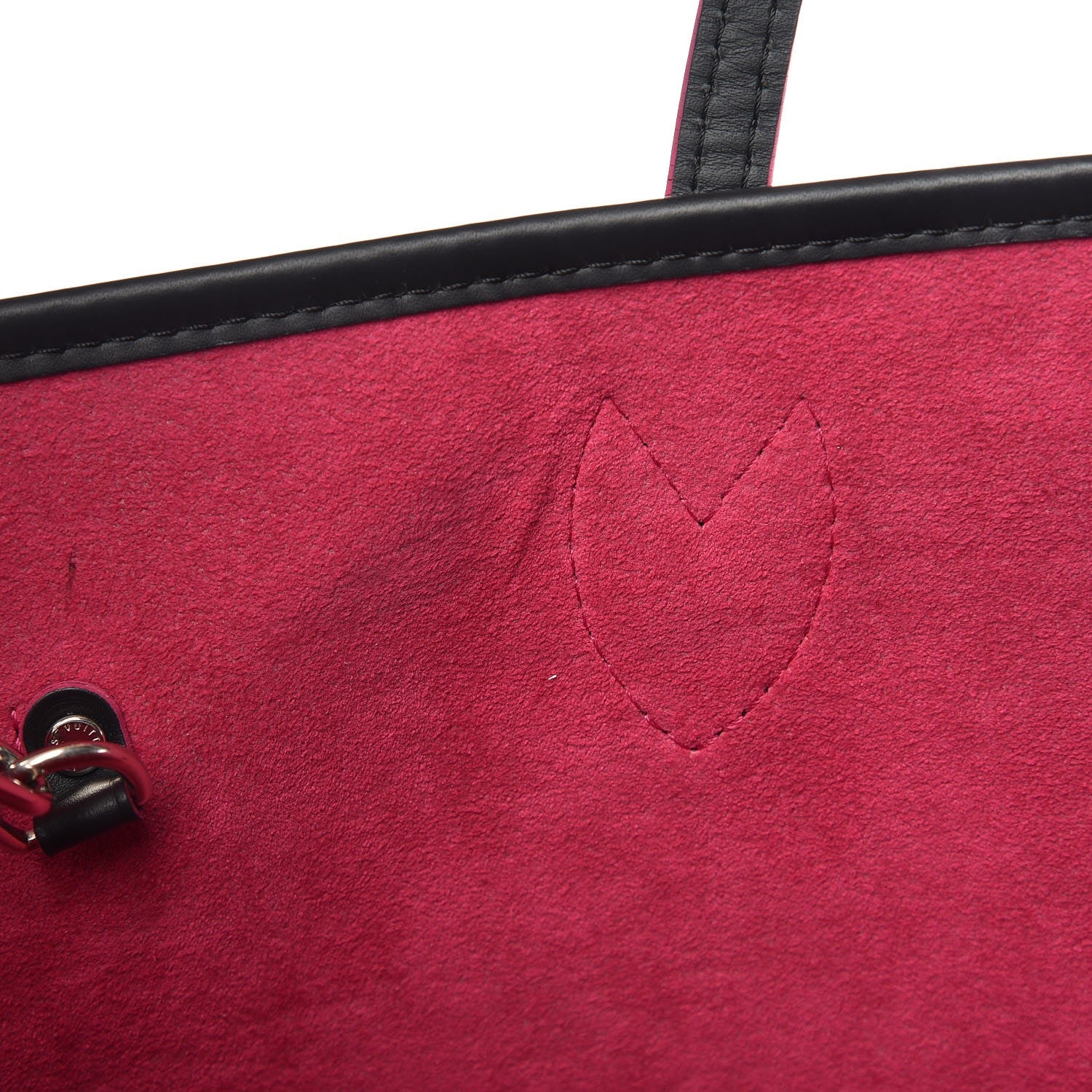 Louis Vuitton Epi Neverfull MM Black Hot Pink 8 of 11