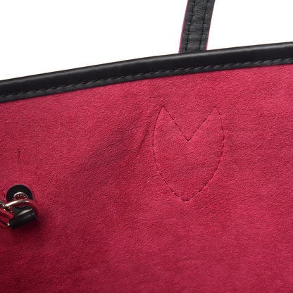 Louis Vuitton Epi Neverfull MM Black Hot Pink 8 of 11
