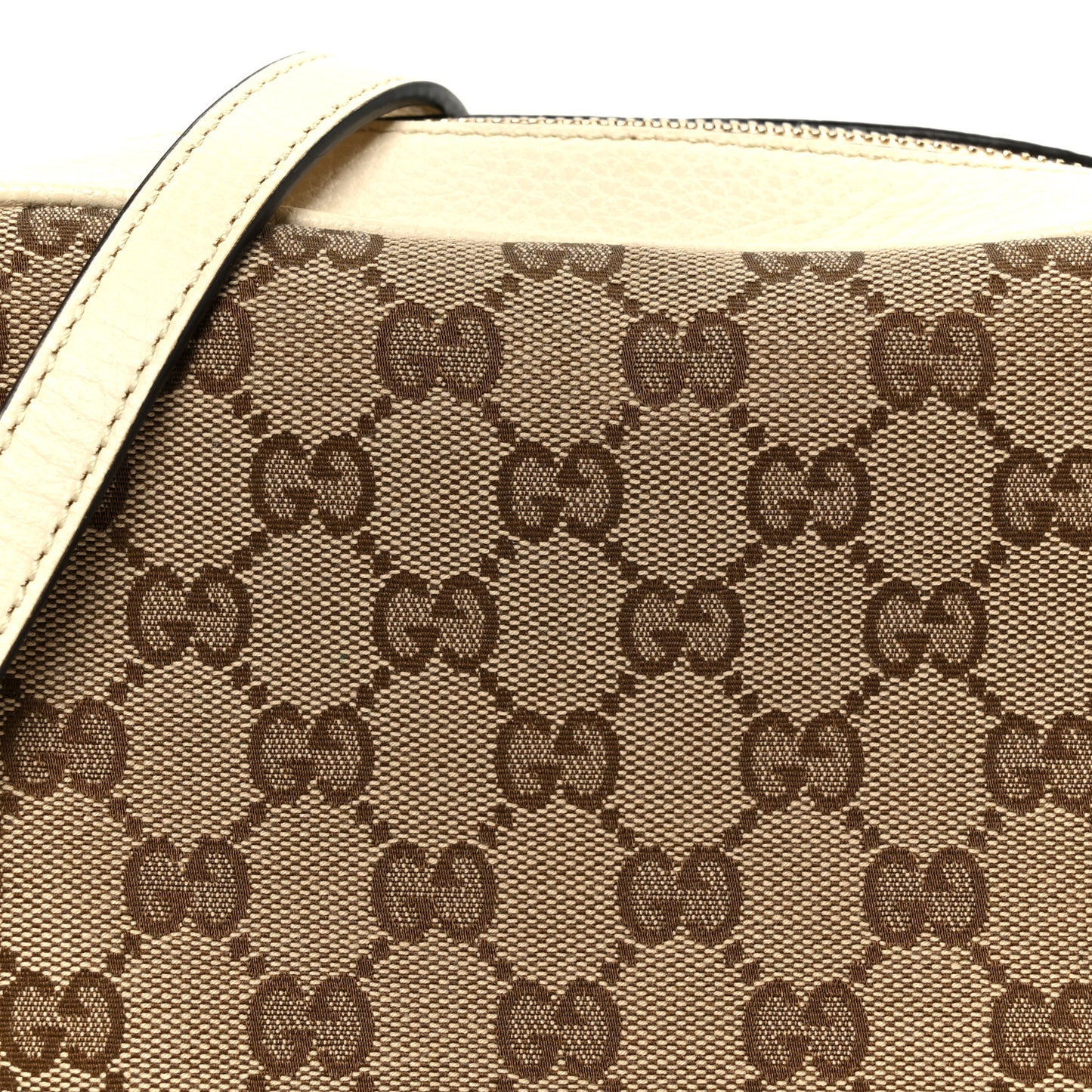 Monogram Dollar Calfskin Mini Bree Messenger Bag Beige Ebony Avoire