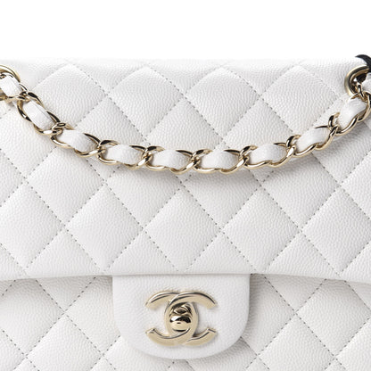 Chanel Caviar Quilted Small Double Flap White 10 of 11