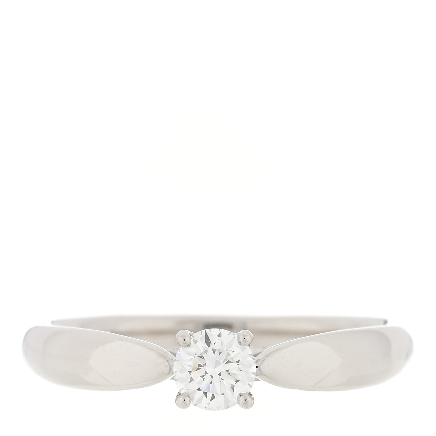Platinum Diamond .24ct Harmony Solitaire Engagement Ring 52 6