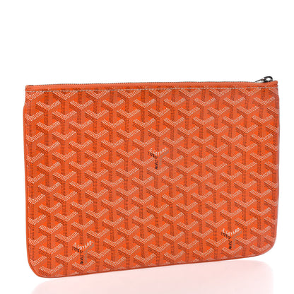 Goyard Goyardine Senat Pochette MM Orange 3 of 10