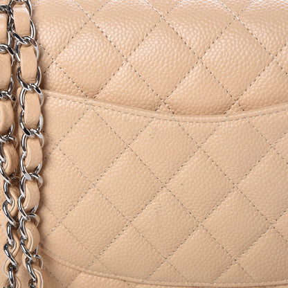 Chanel Caviar Quilted Medium Double Flap Beige Clair 10 of 11