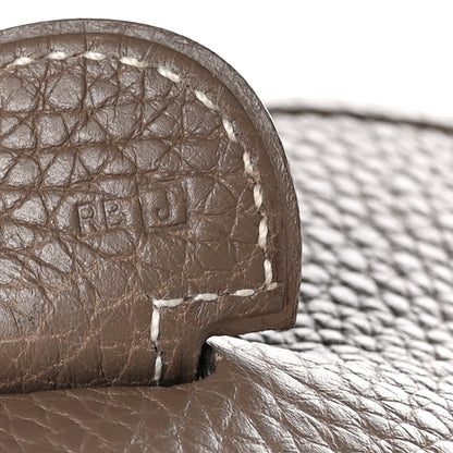 Hermes Taurillon Clemence Evelyne GM Etoupe 7 of 8