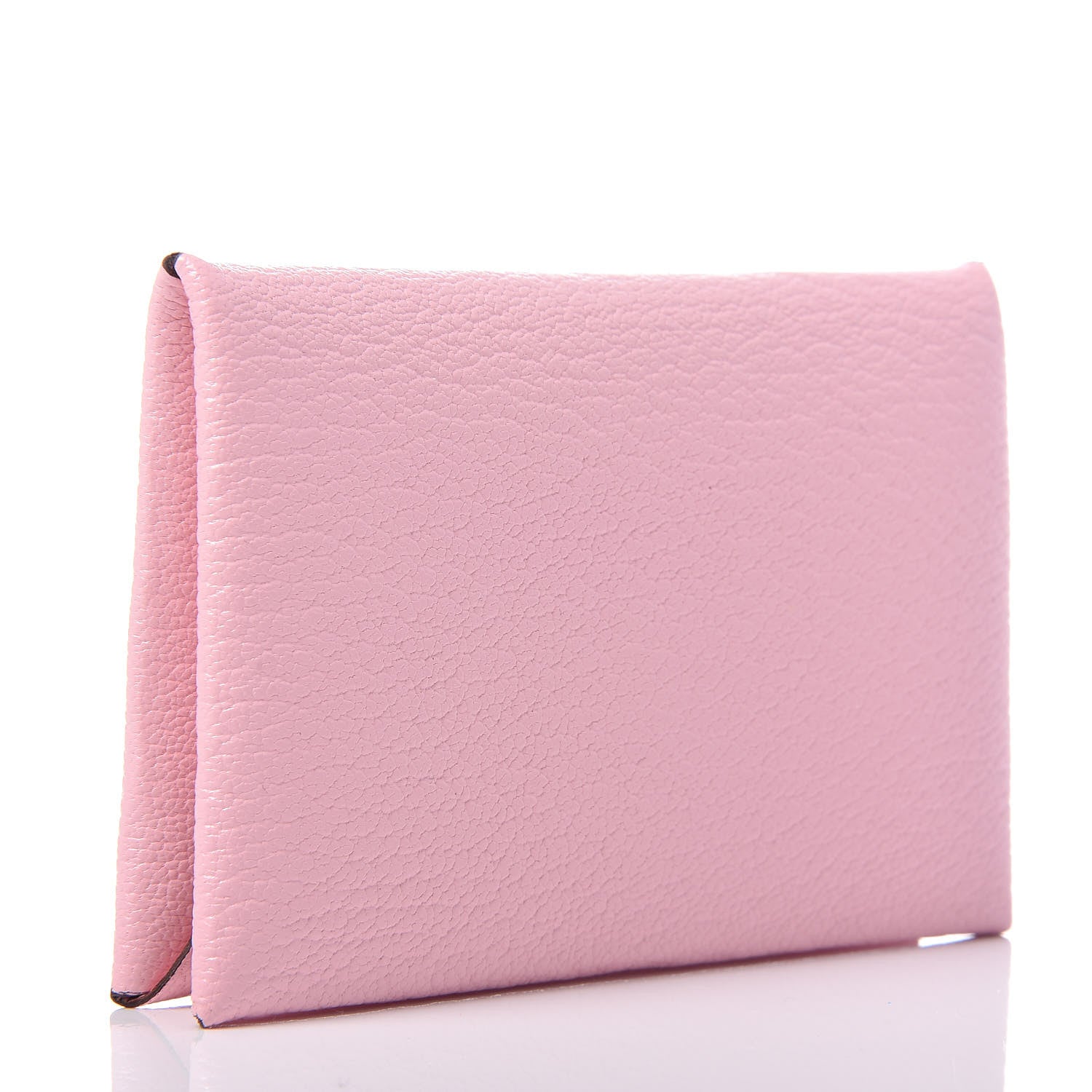 Hermes Chevre Mysore Calvi Card Case Rose Sakura 3 of 8
