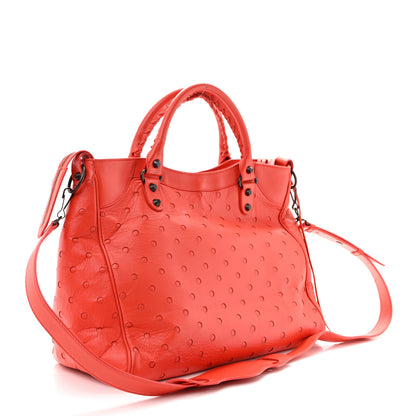 Balenciaga Agneau Perforated Classic Hardware Velo Rouge Grenade 4 of 17