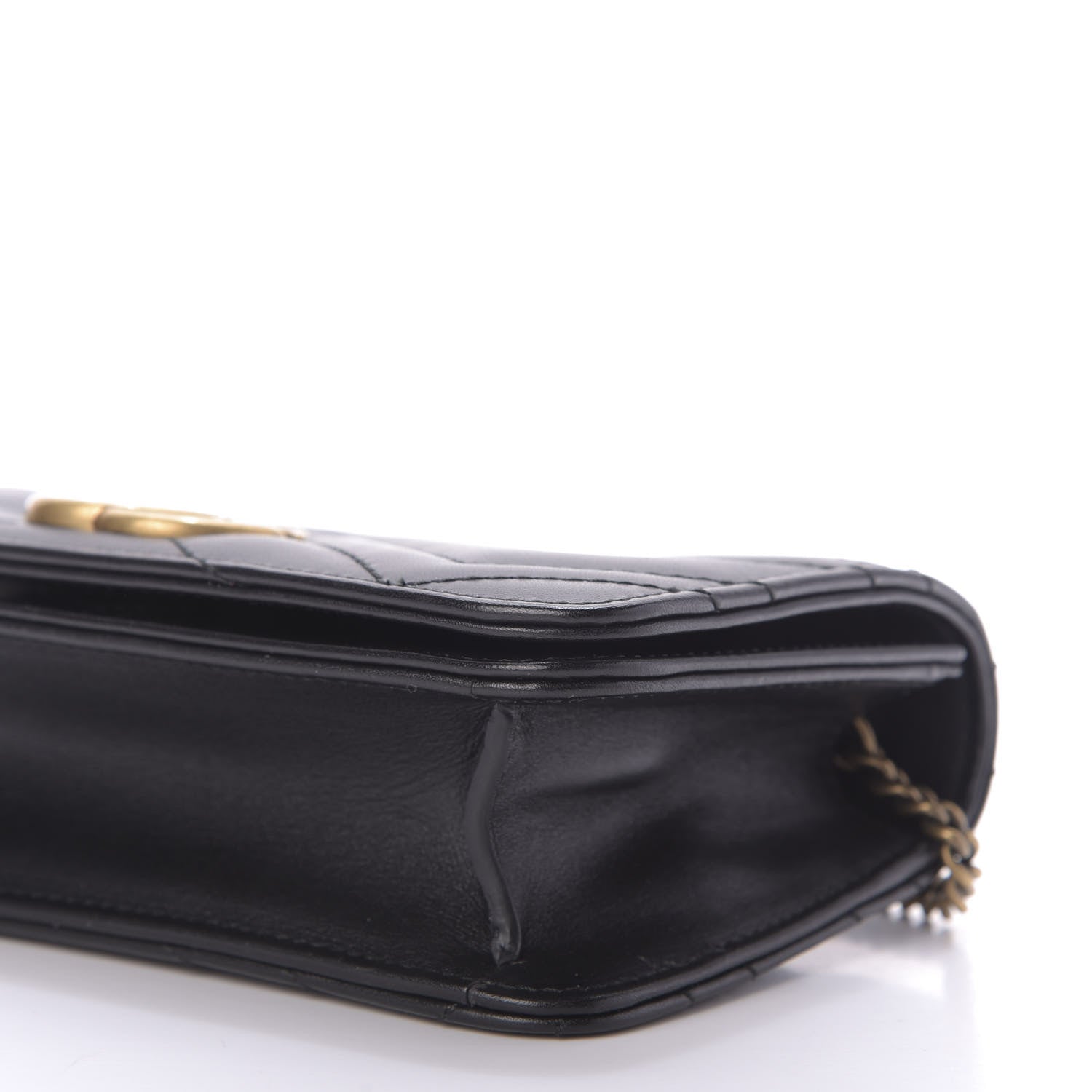 Gucci Calfskin Matelasse GG Marmont Mini Bag Black 7 of 8