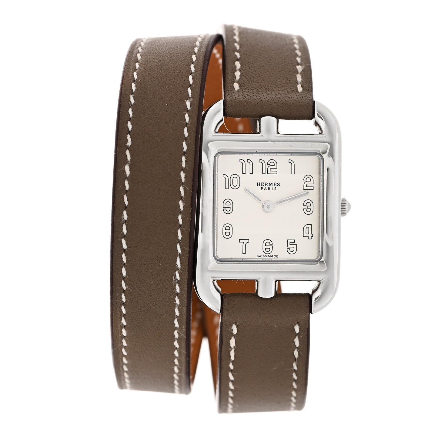 Stainless Steel Swift 23mm Cape Cod Double Tour Quartz Watch Etoupe