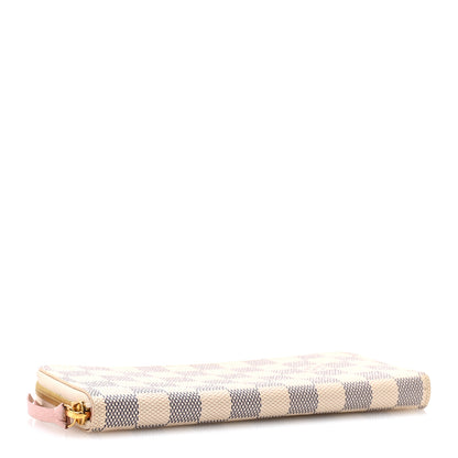 Louis Vuitton Damier Azur Clemence Wallet Rose Ballerine 4 of 8