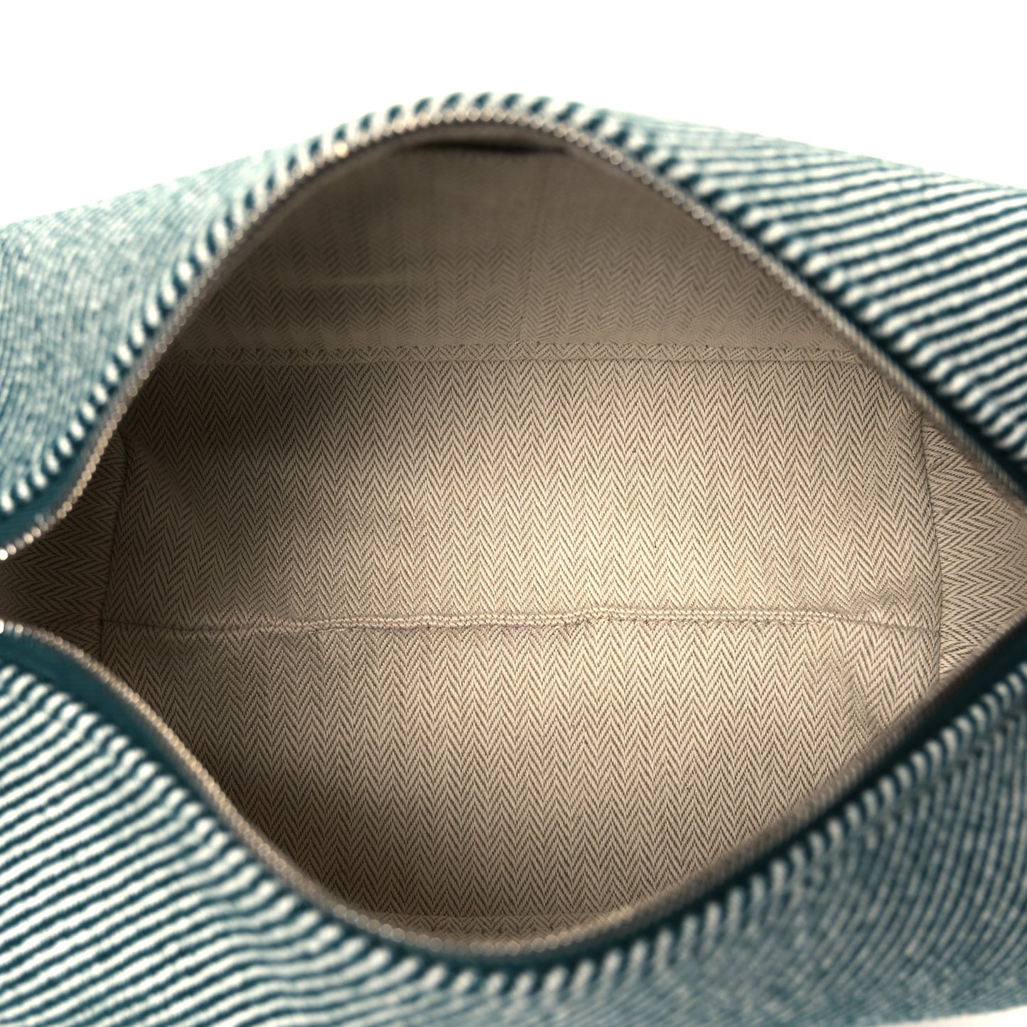 Wool Small Bride-A-Brac H Natte Pouch Bleu