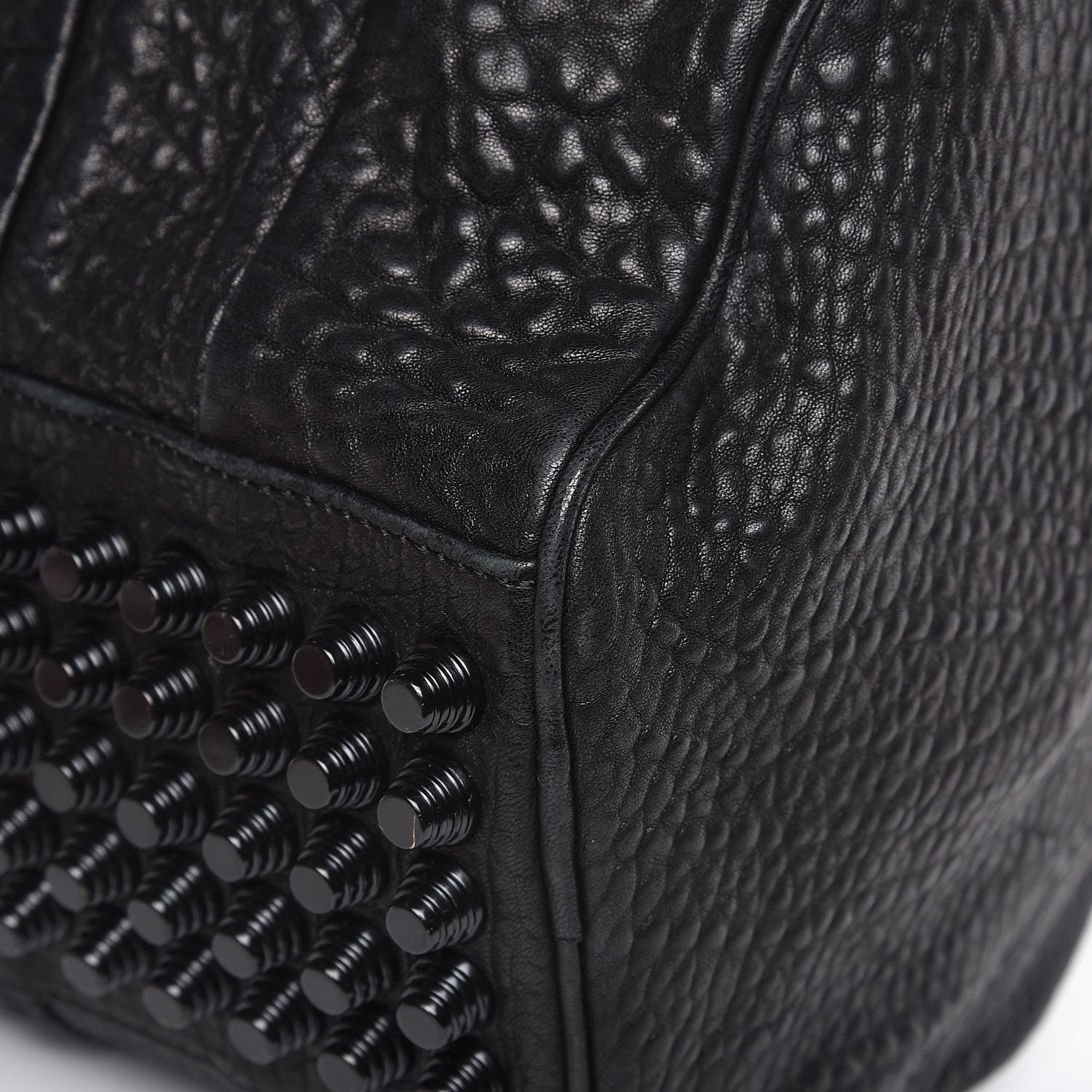 Alexander Wang Pebbled Lambskin Rocco Black Matte Black Hardware 9 of 11