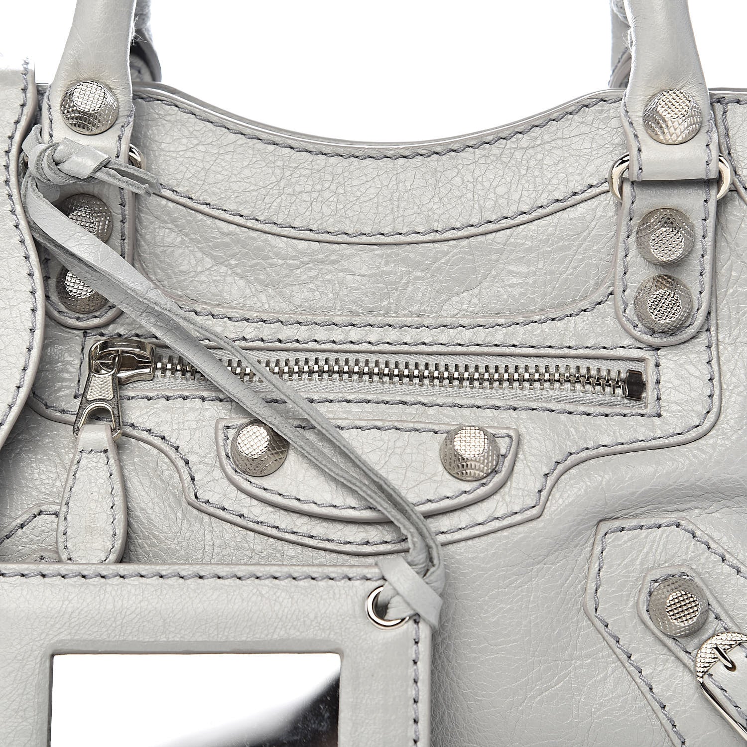 Balenciaga Agneau Giant 12 Silver Hardware Mini City Gris Glace 10 of 10