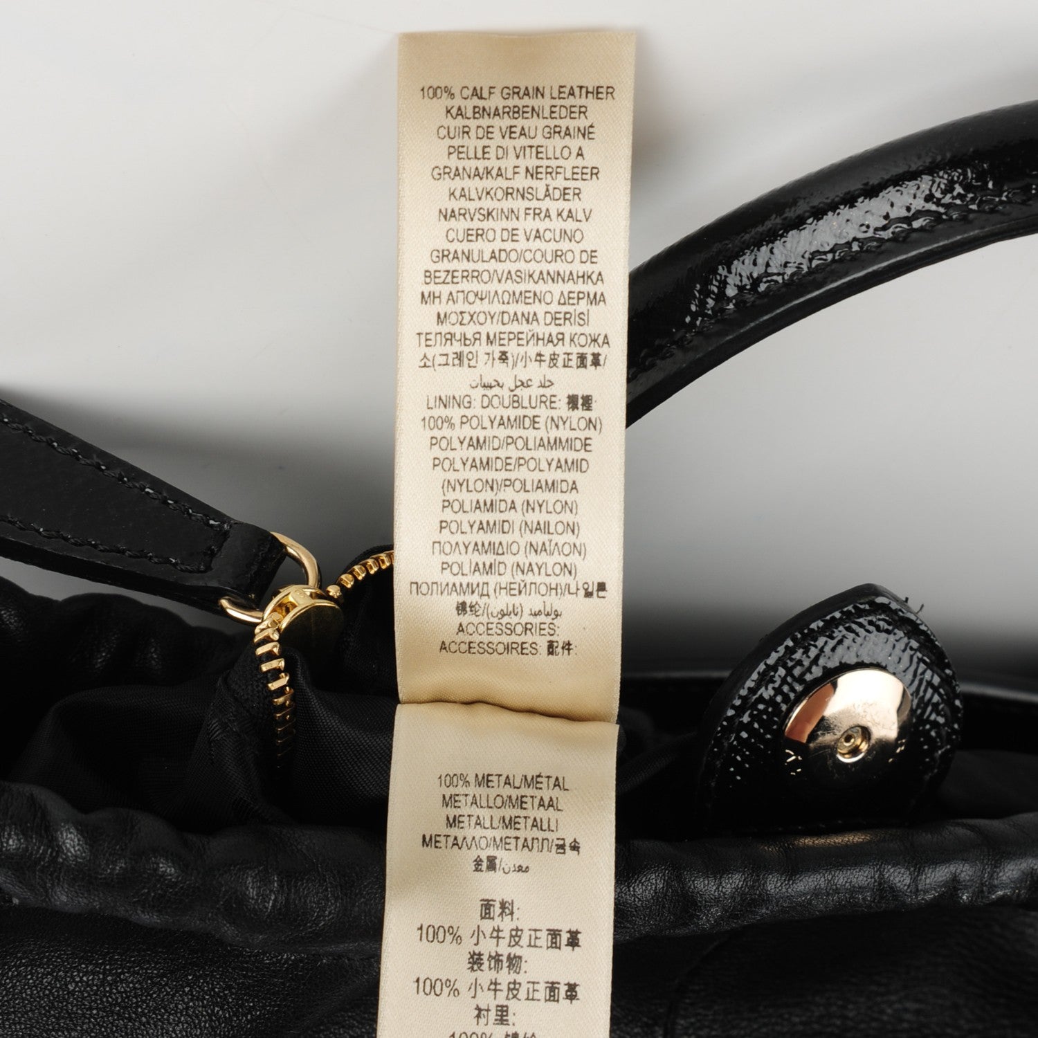 Burberry Patent Calfskin Small Dinton Tote Black 10 of 10