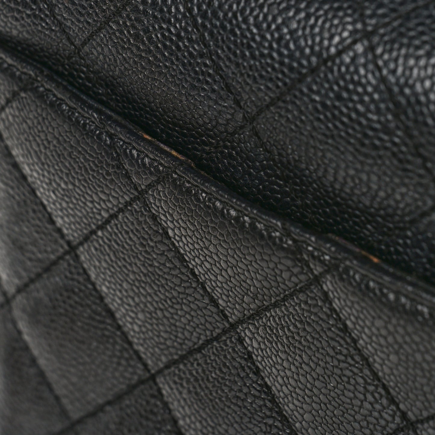 Caviar Quilted Jumbo Kelly Flap Black