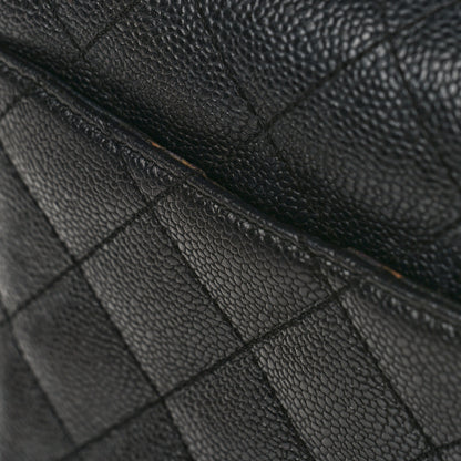 Chanel Caviar Quilted Jumbo Kelly Flap Black 10 of 10
