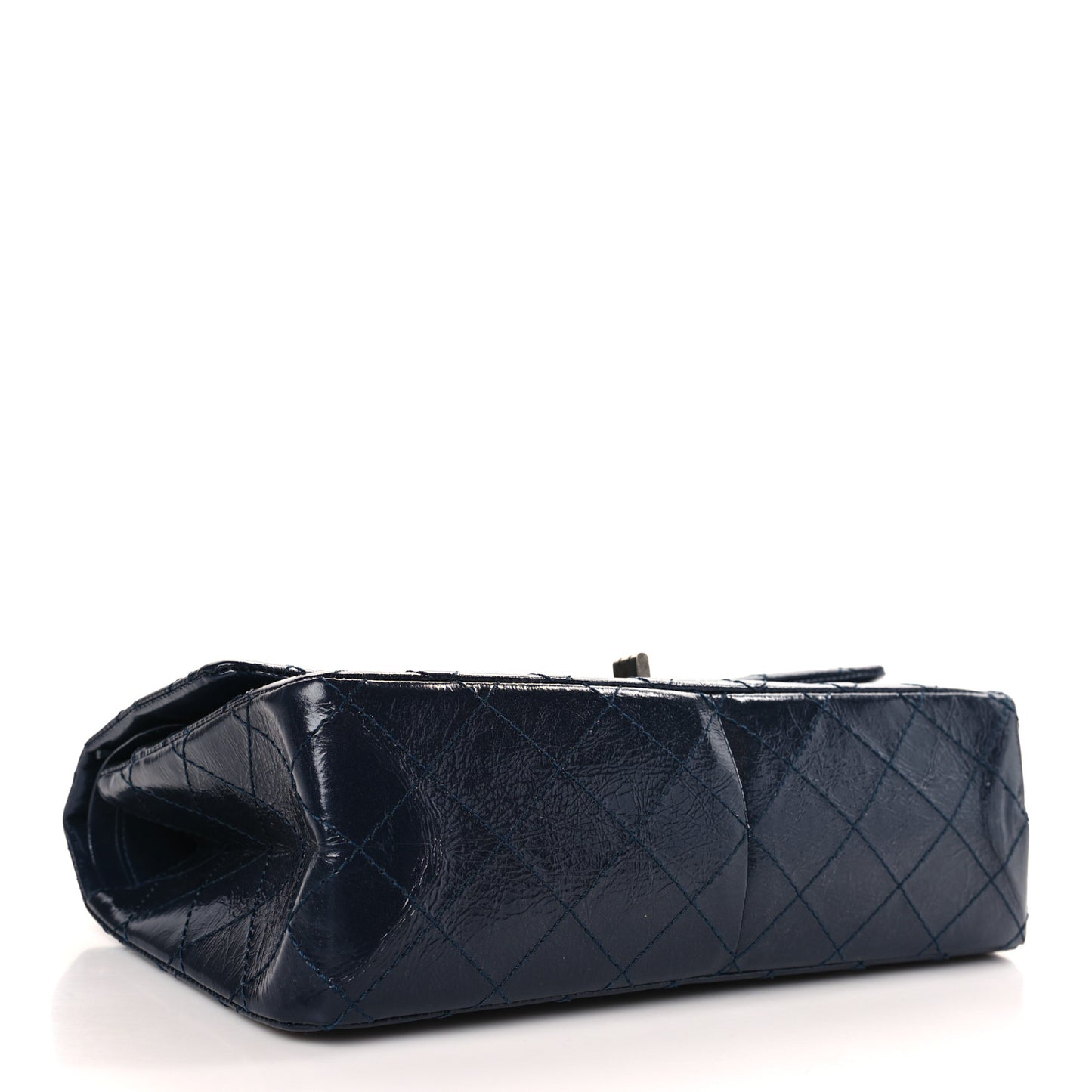 Aged Calfskin Quilted 2.55 Reissue 226 Flap Navy Blue