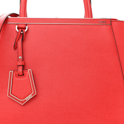 Fendi Vitello Elite Petite 2Jours Tote Papavero 7 of 10