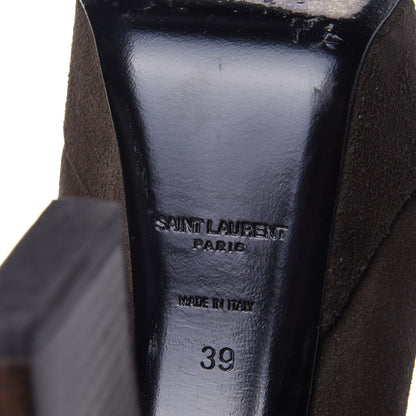 Saint Laurent Suede Vika 95 Chelsea Boot 39 Haunting Green 9 of 12